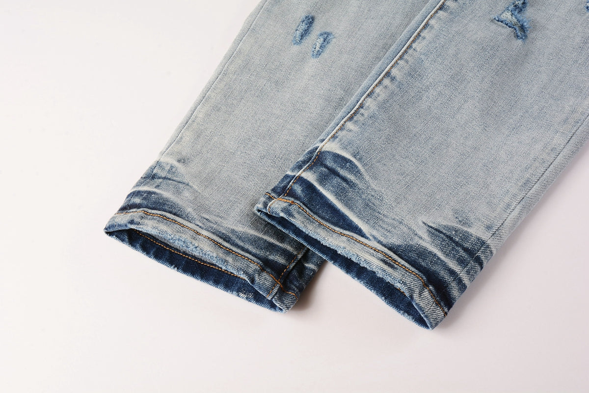 Men's Purple Jeans 9038